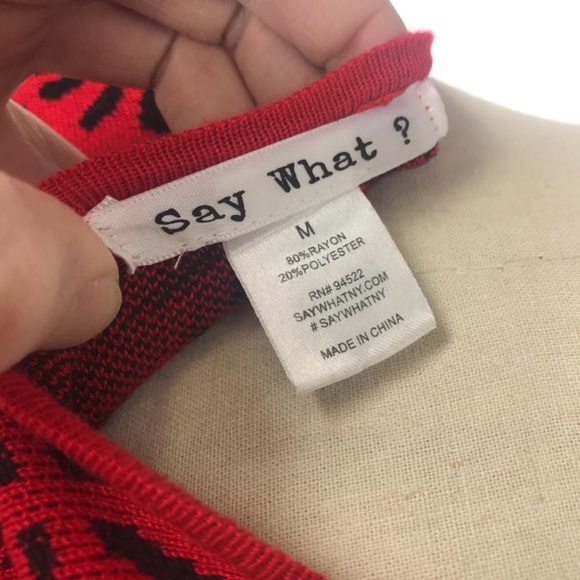 💕 Red Sweater Dress - Picture 6 of 6